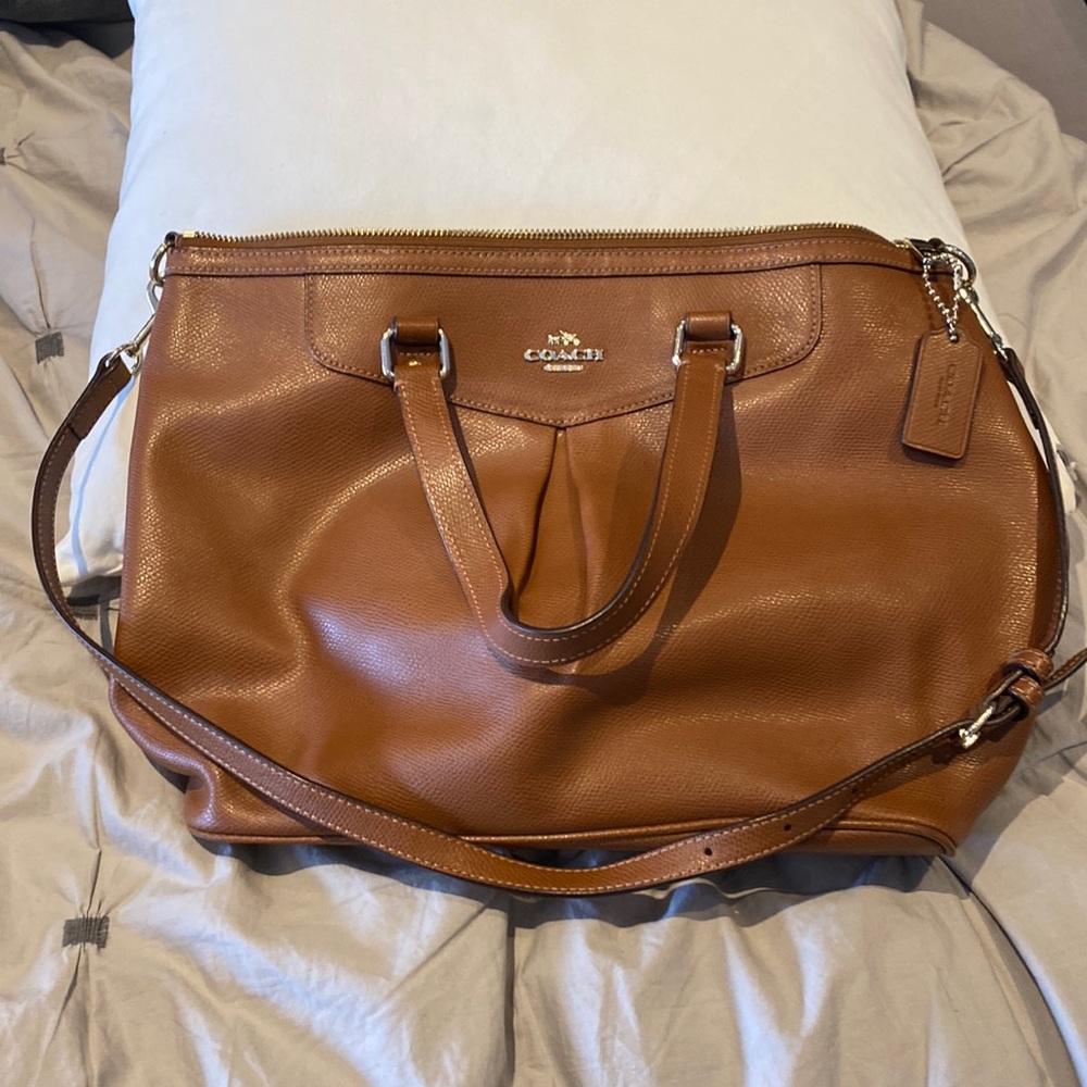 Coach Brown Leather Shoulder Bag